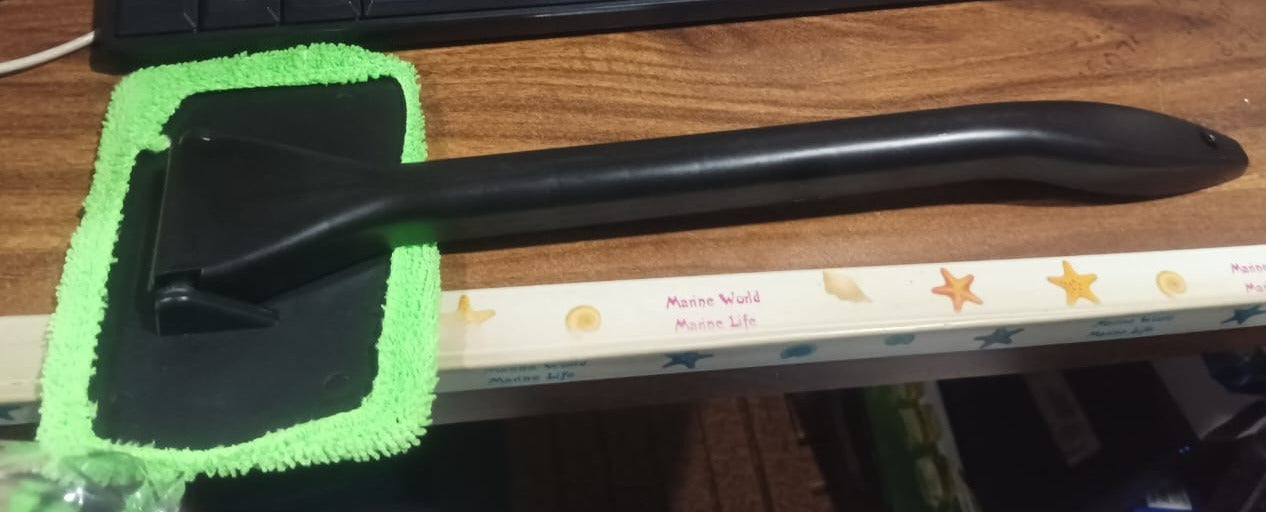 Windshield Clean Car Glass Cleaner Wiper With Microfiber Cloth (1 Pc 38 Cm Long)