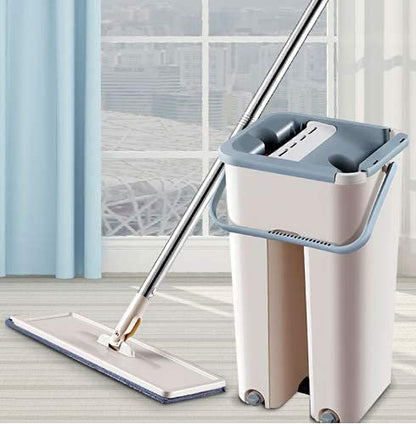 Scratch Mop – 360° Flat Floor Cleaning System with Bucket