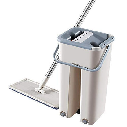 Scratch Mop – 360° Flat Floor Cleaning System with Bucket